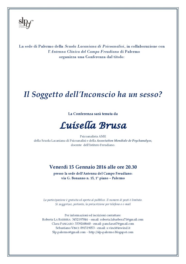 soggetto inconscio sesso